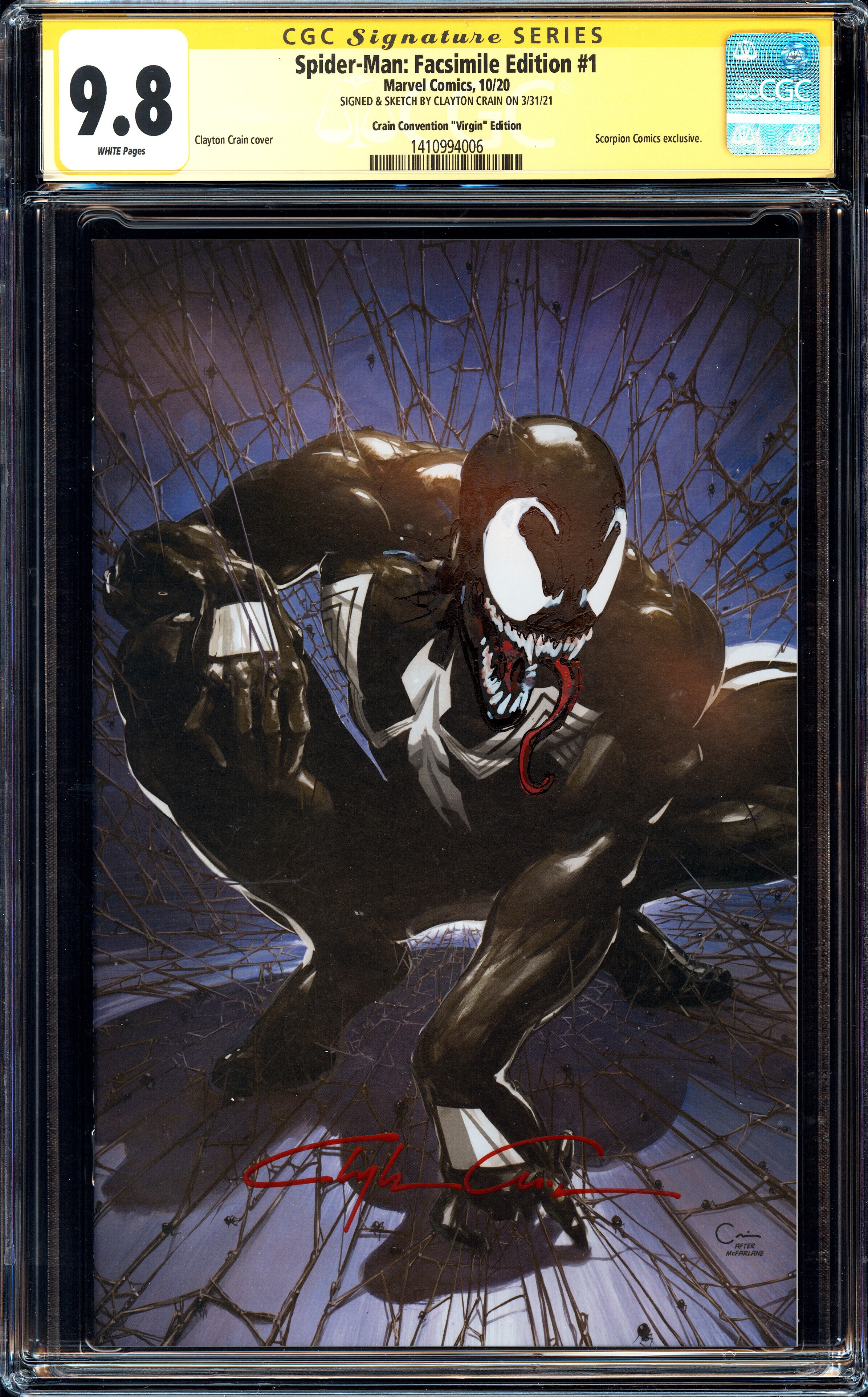 spiderman venom comic