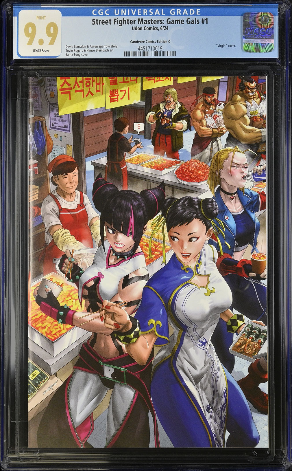 Street Fighter: Game Gals #1 (Sushi) CGC SS 9.9 Santa Fung | Slab of The Day – July 29