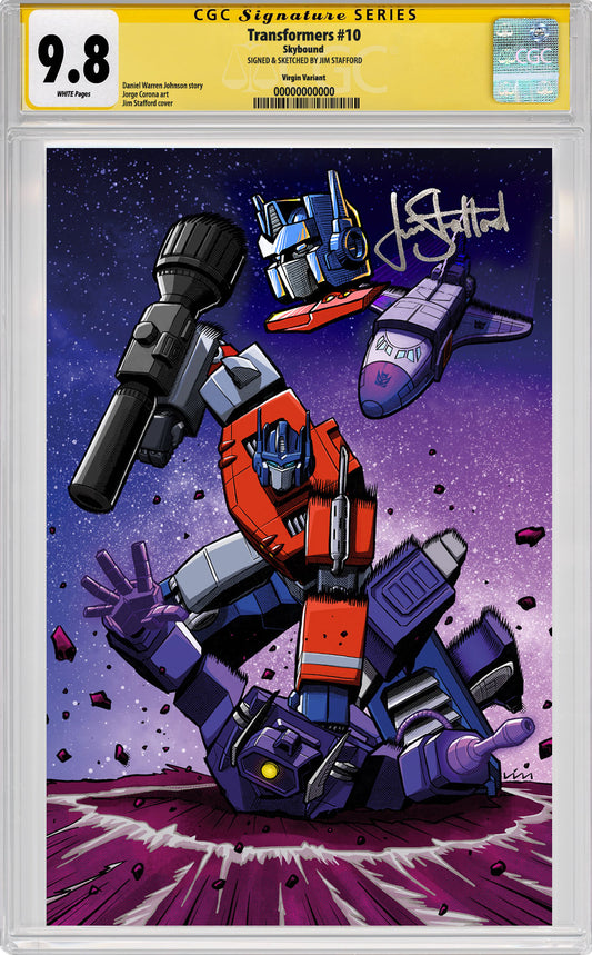 Transformers #10 CGC SS 9.8 Jim Stafford | SIGNED/REMARKED