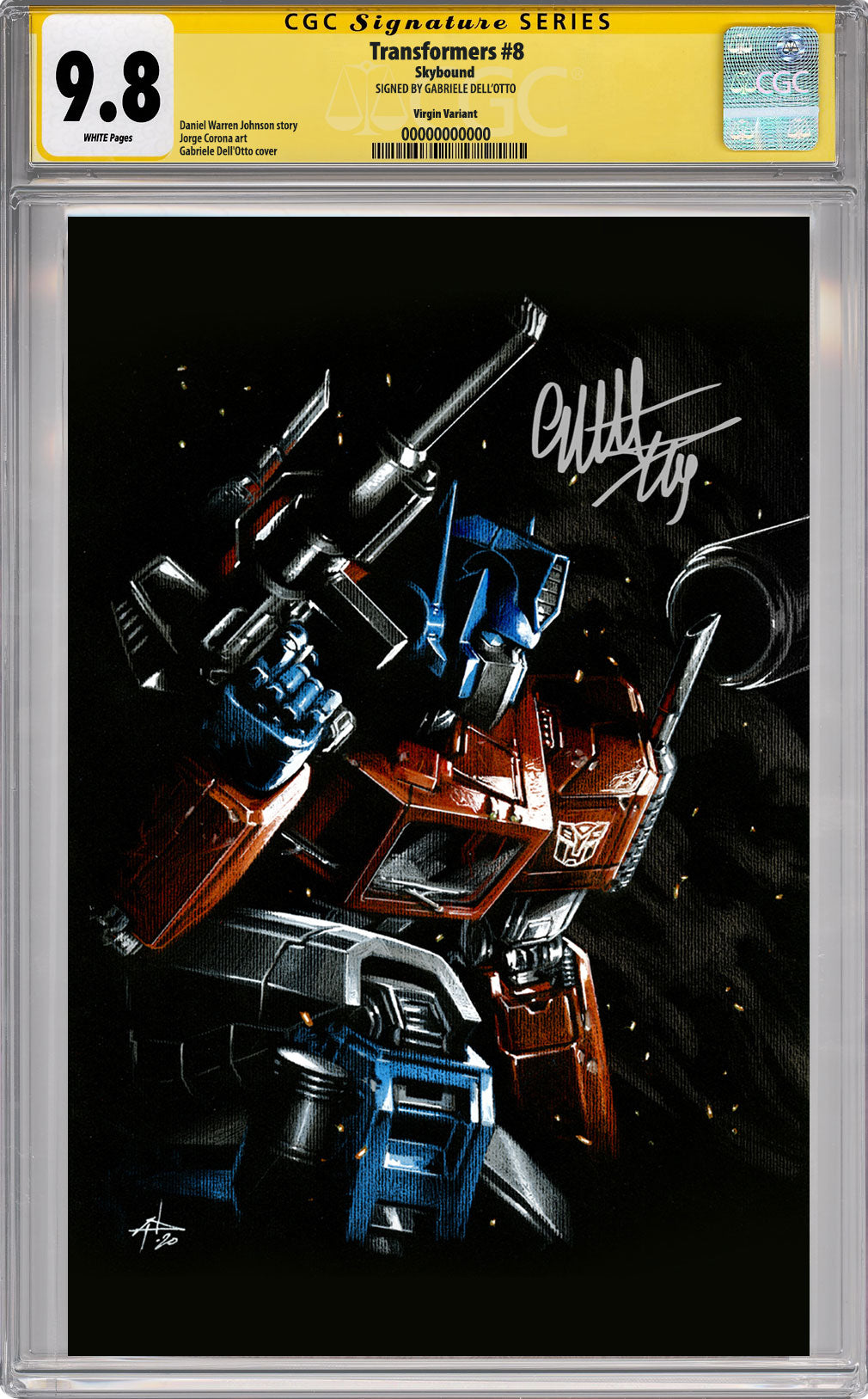 Transformers #8 / Energon Universe Special 2024 #1 CGC SS CONNECTING SET |  Gabriele Dell'Otto